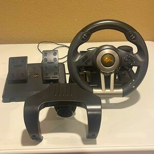 PXN Racing Steering Wheel V3ll 180 Degree Driving Wheel for PC XBox PS4 PS3